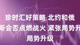 珍时汇好策略 北约和俄罗斯会否点燃战火 紧张局势升级